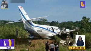 Loreto: avioneta se despista cuando estaba por despegar y muere un pasajero
