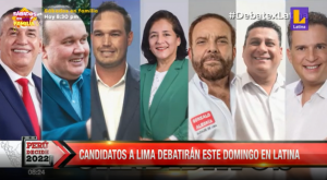 Debate electoral 2022: 7 candidatos a la alcaldía de Lima expondrán este domingo sus propuestas
