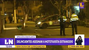 San Juan de Lurigancho: sicarios asesinan a balazos a mototaxista extranjero [VIDEO]