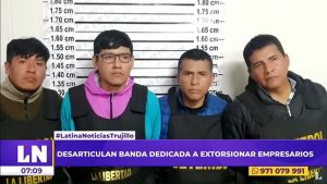 Detienen a 4 presuntos extorsionadores en operativos de Virú y Trujillo