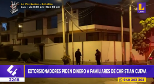 Extorsionadores dejan explosivo en exteriores de la vivienda de padres de Christian Cueva