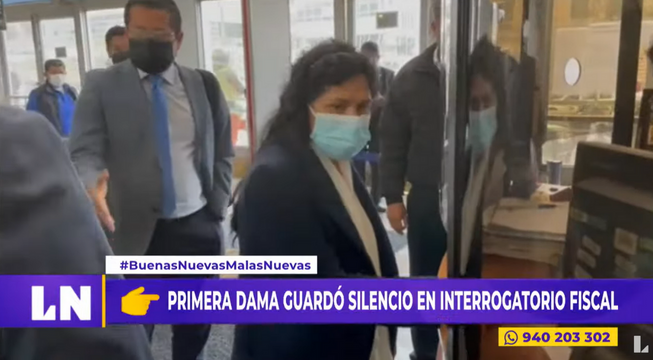 Lilia Paredes guardó silencio en su presentación ante la Fiscalía