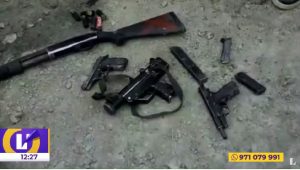 La Libertad: detienen a cuatro hombres con escopetas y dinamitas en socavón minero