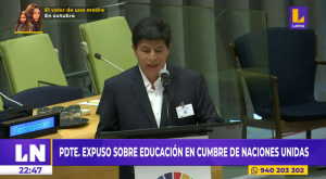 Pedro Castillo expuso sobre educación en Cumbre de las Naciones Unidas