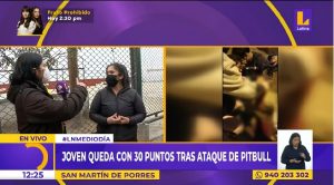 San Martín de Porres: joven sufre graves heridas en el brazo tras ataque de perro pitbull