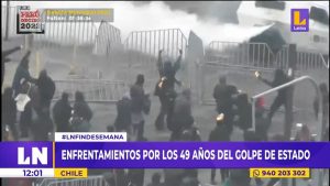 Santiago de Chile: marchas, saqueos y enfrentamientos en conmemoración de golpe de Estado