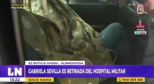 Gabriela Sevilla es retirada del Hospital Militar