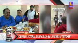 Elecciones 2022: la combi electoral acompaña a desayunar a familia ‘tiktoker’