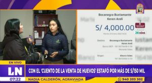 Joven estafa a sus amistades con más de S/150 mil con el cuento de la venta de huevos