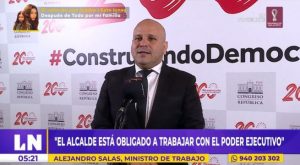 Alejandro Salas: “El alcalde de Lima está obligado a trabajar con el Poder Ejecutivo”