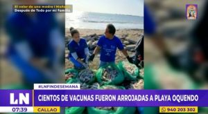 Callao: cientos de vacunas contra la influenza fueron arrojadas en playa Oquendo