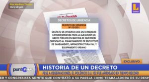 Decreto fue aprobado en tiempo récord, pese a observaciones del equipo técnico del MEF