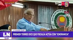 Aníbal Torres afirma que la Fiscalía actúa con ignorancia tras denuncia constitucional