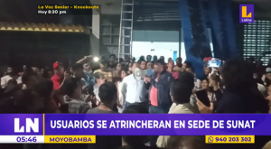 Moyobamba: vecinos se atrincheran en sede de la SUNAT por fake news