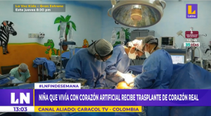 Colombia: niña que vivía con corazón artificial, recibe trasplante real