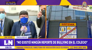 Saco Oliveros afirma que no existió ningún reporte de bullying en el colegio