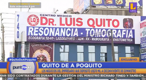 Empresa de socia de Luis Quito es propietaria de tomógrafos al interior de hospitales públicos