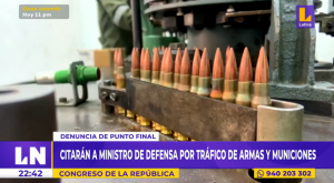 Congreso: citarán a ministro de Defensa por tráfico de armas y municiones
