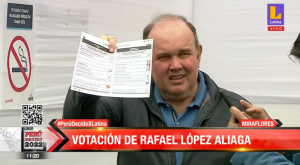 Rafael López Aliaga: Fiscalía inicia procedimiento por mostrar cédula de votación