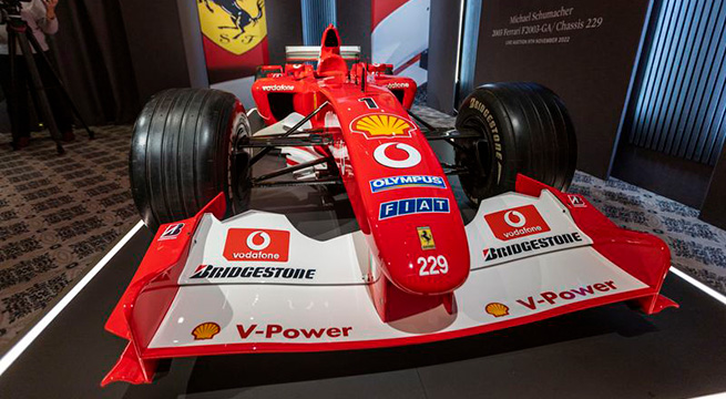 Sotheby’s subastará Ferrari de Michael Schumacher con la que fue campeón del mundo en 2003