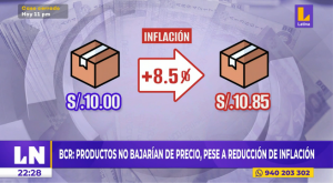BCR: Pese a reducción de inflación, productos no bajarían su precio