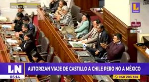 Pedro Castillo: Congreso autoriza su viaje a Chile pero no a México