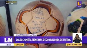 Cusco: coleccionista tiene más de 200 balones de fútbol