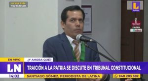 Magistrado del Tribunal Constitucional da cátedra a abogado del Congreso por el caso de traición a la patria