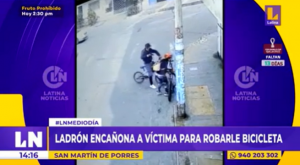 San Martín de Porres: ladrón encañona a su víctima para robarle su bicicleta