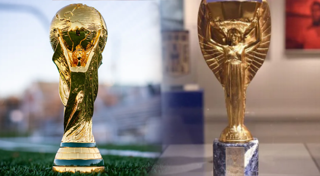 Por esta razón se cambió el modelo del trofeo de la Copa del Mundo de la FIFA