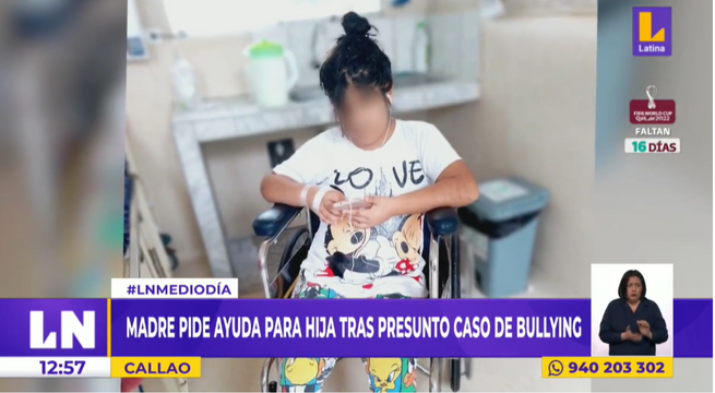 Callao: menor de nueve años se encuentra internada en hospital por presunto caso de bullying