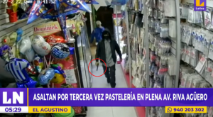 El Agustino: pastelería fue asaltada tres veces, pero hasta el momento no hay detenidos