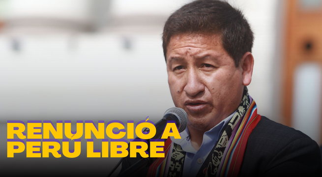 Guido Bellido oficializa su renuncia a Perú Libre