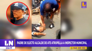 Padre de alcalde electo de Ate atropelló a inspector municipal por no abrirle reja