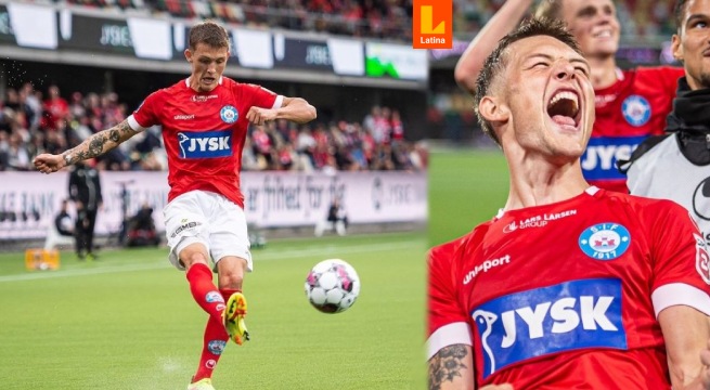 ¡Gol peruano! Oliver Sonne anotó con Silkeborg en la Copa de Dinamarca
