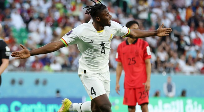 Puso el primero del partido: Salisu anotó el 1-0 de Ghana sobre Corea del Sur