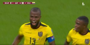 ¡Gol ecuatoriano! Enner Valencia anotó el 2-0 de Ecuador sobre Qatar