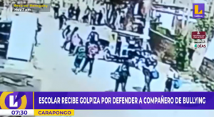 Ate: escolar recibe golpiza tras defender a compañero de bullying