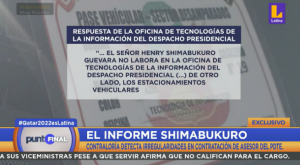 Contraloría detecta irregularidades en la designación de Henry Shimabukuro