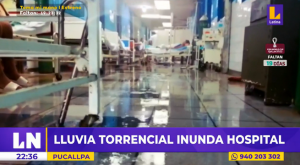 Pucallpa: lluvia torrencial inunda hospital regional y autoridades piden intervención del Gobierno