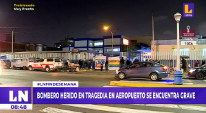 Bombero herido en tragedia en el Jorge Chávez se encuentra en estado grave