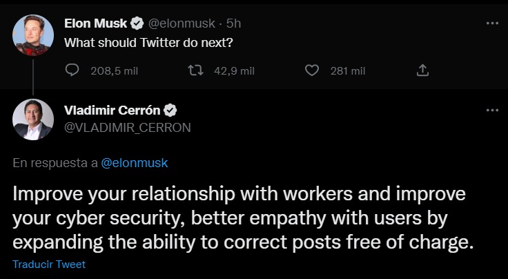 Vladimir Cerrón aconseja a Elon Musk.