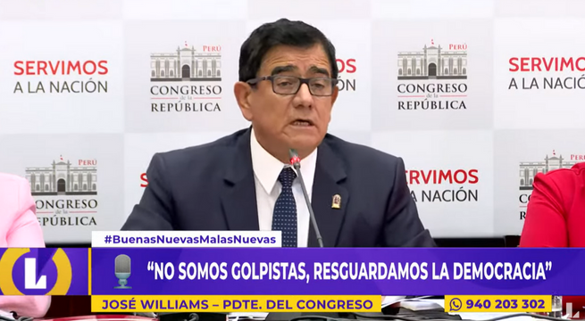 José Williams tras reunión con misión de la OEA: «No somos golpistas»