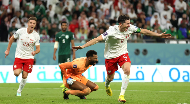 Qatar 2022: Polonia derrotó a Arabia Saudita en el Grupo C