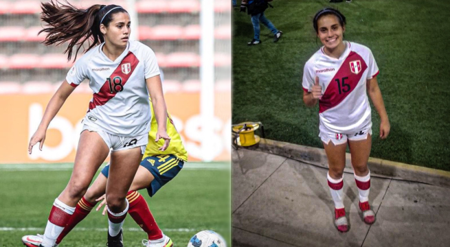 Mía León, futbolista de 17 años que debutó con la selección peruana femenina