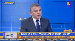 Rafael Vela: Procesos vinculados a Odebrecht no se afectan por suspensión de cooperación