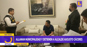 Detienen al alcalde de San Isidro, Augusto Cáceres, por presunto caso de corrupción