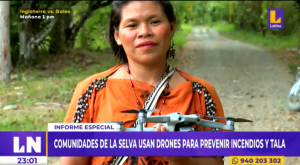 Comunidades nativas emplean drones para prevenir la tala e incendios en los bosques