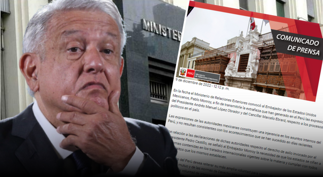 Pedro Castillo: Cancillería responde a Embajada de México por expresiones de López Obrador