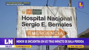 Carabayllo: menor es internada de emergencia tras impacto de bala perdida